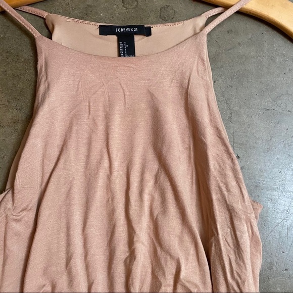 Halter maxi dress with smocked waist - Picture 3 of 5